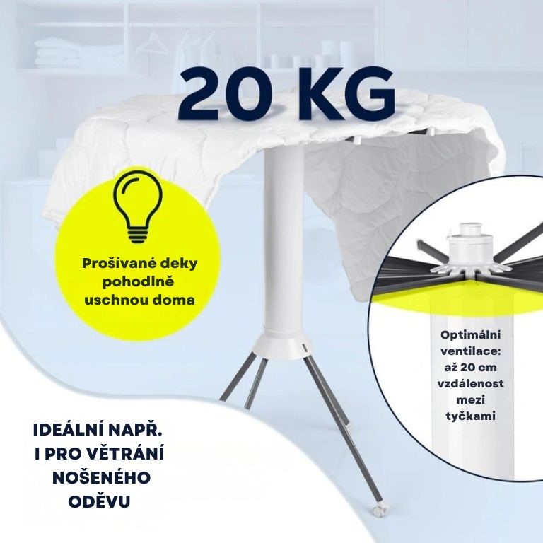 Easymaxx Vějířový sušák na prádlo s 16 rameny Octopus 19146 (4)